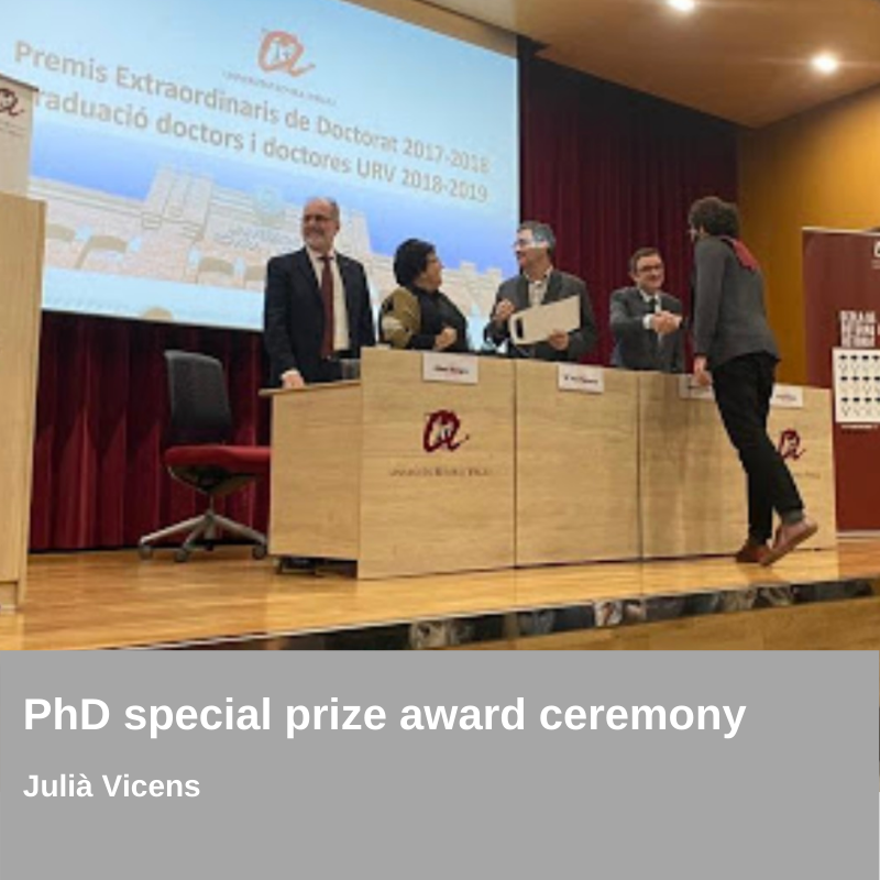 Reconeixement - Premi extraordinari de PhD