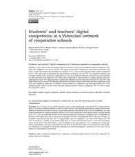 Students' and teachers' digital competence in a Valencian network of cooperative schools