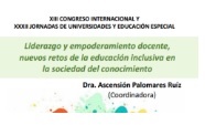 XIII CONGRESO INTERNACIONAL Y XXXII JORNADAS DE UNIVERSIDADES Y EDUCACIÓN ESPECIAL