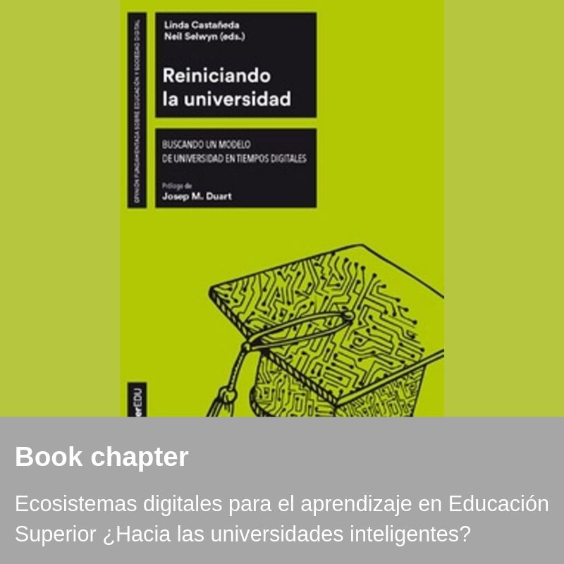 Nova Publicació - Ecosistemas digitales para el aprendizaje en Educación Superior ¿Hacia las universidades inteligentes?